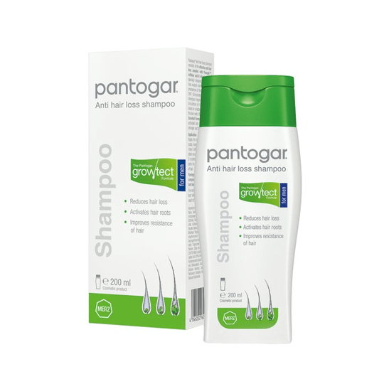 PANTOGAR Shampoo for Men 200ml - Reduces Hair Loss & Increases Growth - TrustMedUSA