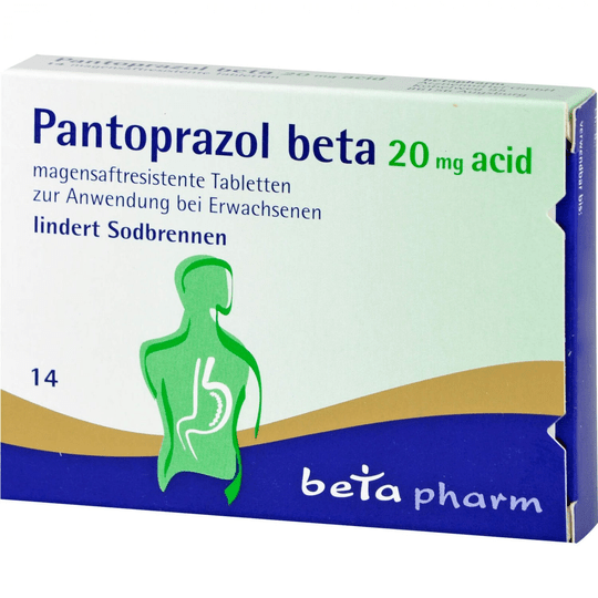 Pantoprazole beta 20 mg acid gastro-resistant tablets, 14 pcs - TrustMedUSA