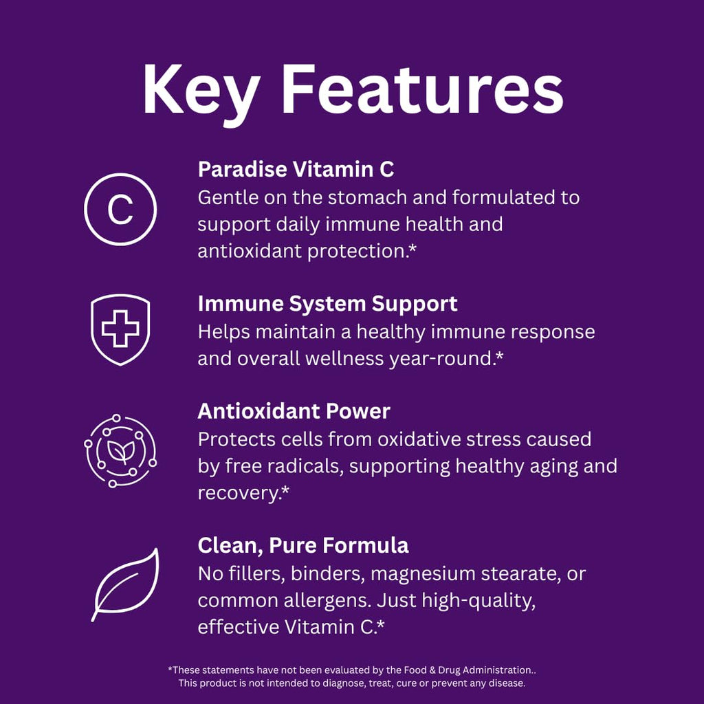 Paradise Herbs Earth's Blend Vitamin C with Nature's C and Adaptogens, Superfoods Base of Probiotics & Organic Alkalizing Greens, 90 Vegetarian Capsules - TrustMedUSA