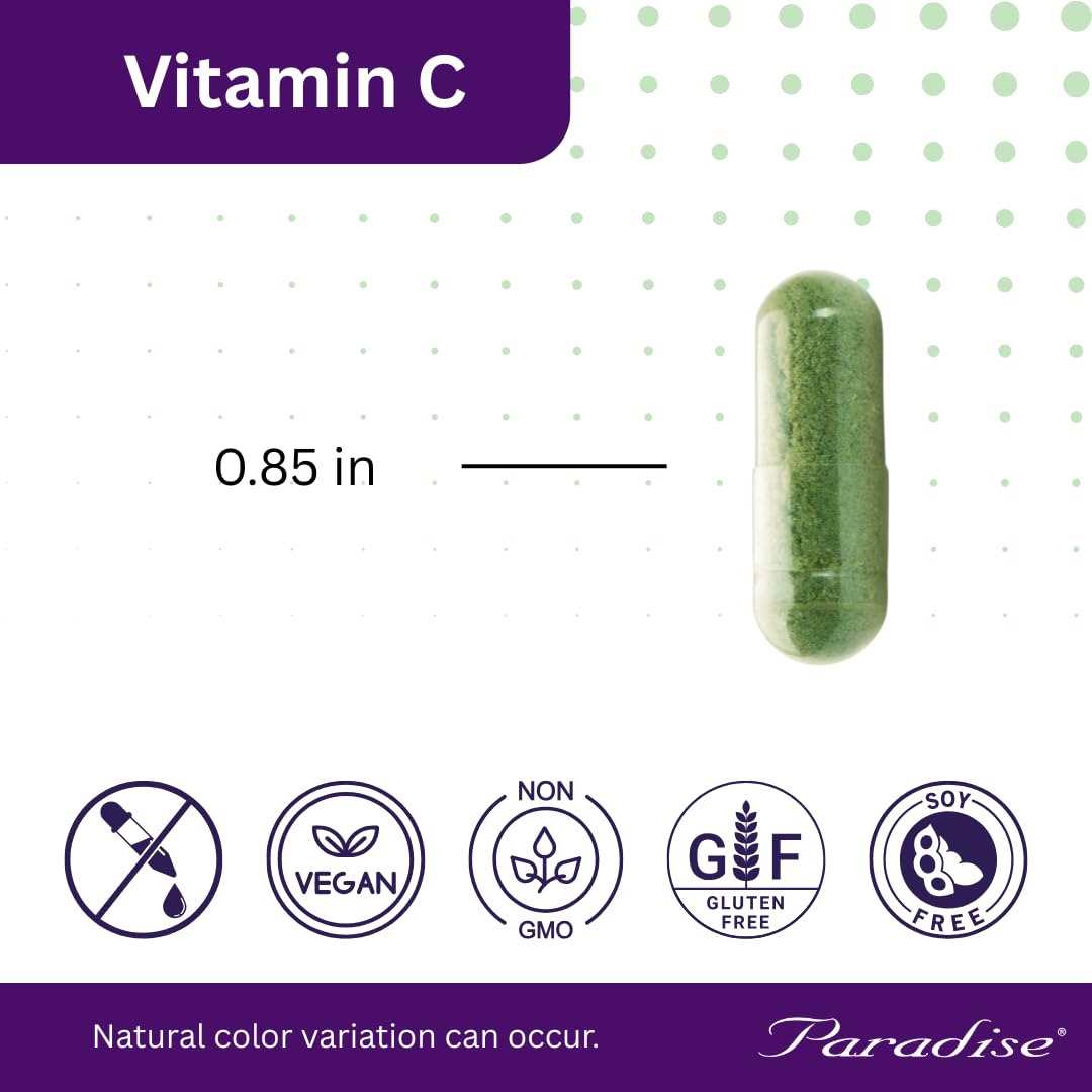 Paradise Herbs Earth's Blend Vitamin C with Nature's C and Adaptogens, Superfoods Base of Probiotics & Organic Alkalizing Greens, 90 Vegetarian Capsules - TrustMedUSA