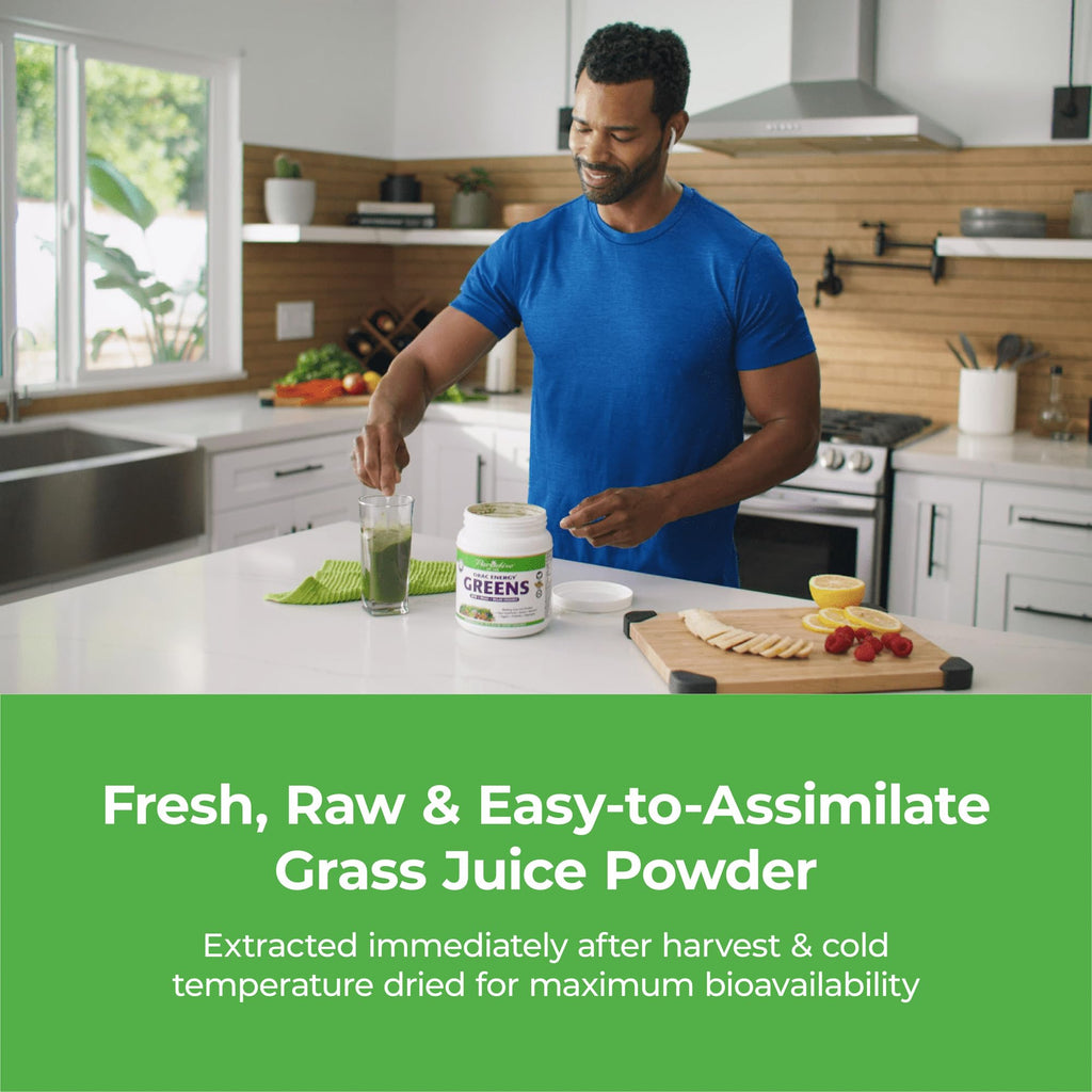 Paradise, ORAC Energy Greens Powder Extract, Super Antioxidants, Probiotics for Gut Health & Digestion, Vitamin C for Immunity, with Spirulina & Chlorella, Non-GMO, Gluten Free, 30 Servings - TrustMedUSA