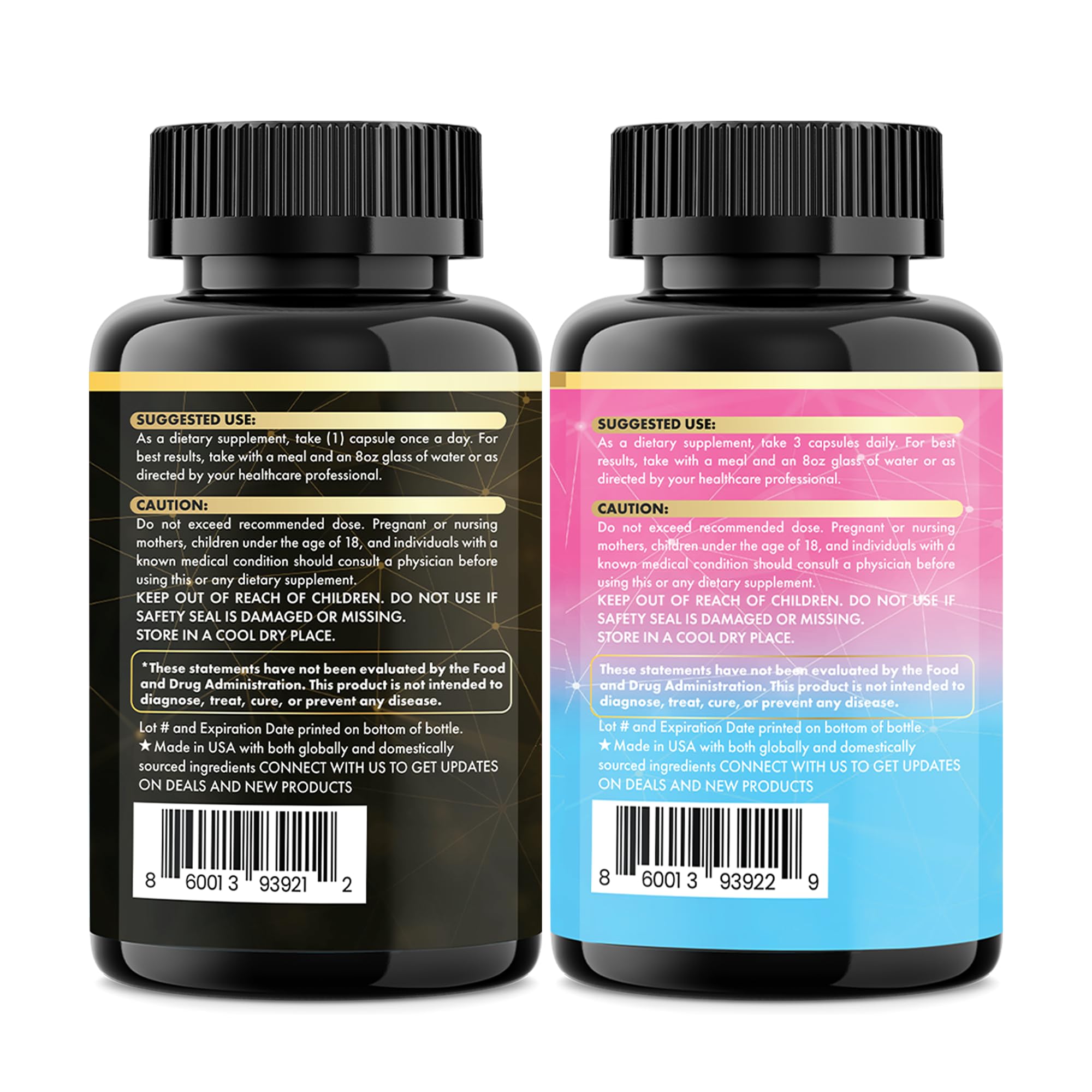 Parrox Adaptogen & Beauty Bundle – Rhodiola, Panax Ginseng, Ashwagandha, Cordyceps, Turmeric, Collagen, Biotin, Keratin, MSM, Hyaluronic Acid, Zinc, Quercetin, Vitamin C, A & E, Folate, Magnesium - TrustMedUSA
