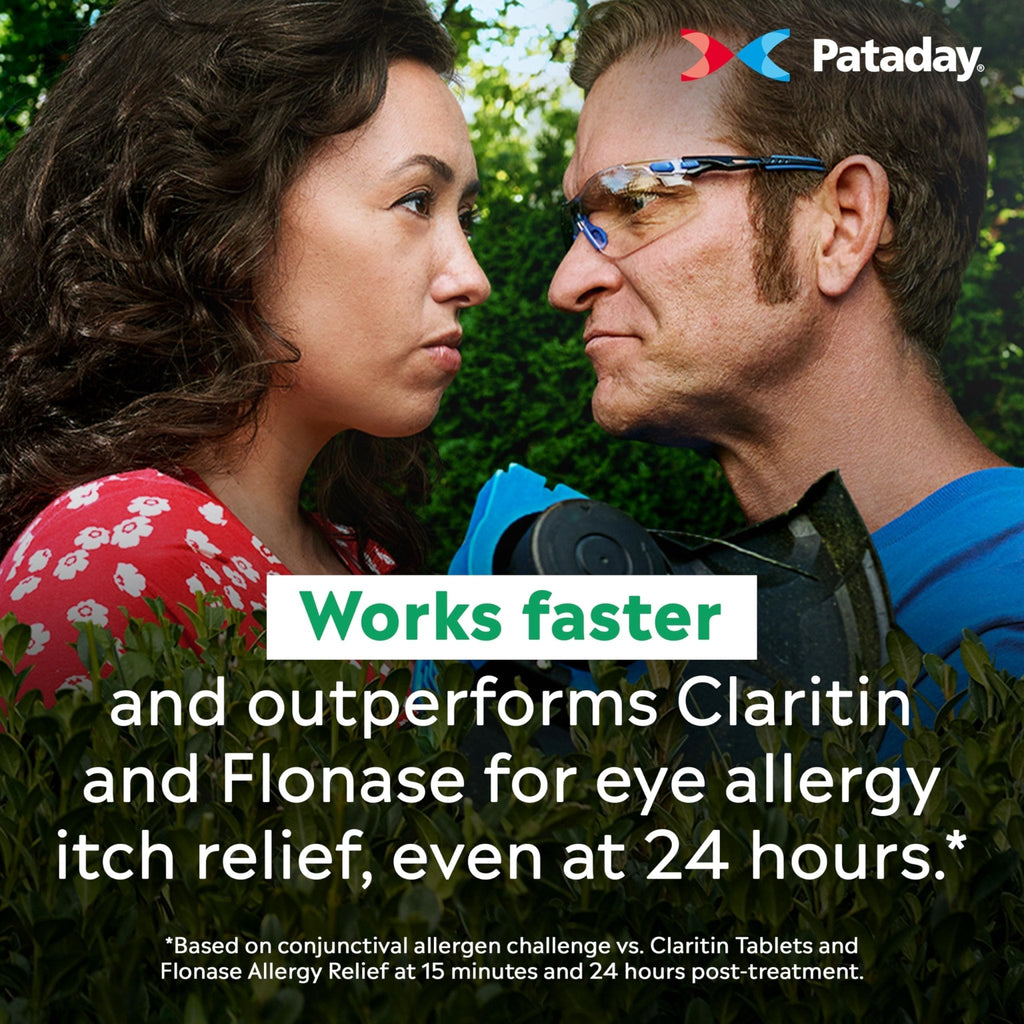 Pataday Once Daily Extra Strength Relief Allergy Eye Drops, 2.5 ml, Twin Pack, Antihistamine Eye Drops with Olopatadine 0.7% for Relief from Eye Allergy Itching, Works Up to 24 Hours - Maple Wellness Supplements