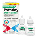 Pataday Once Daily Extra Strength Relief Allergy Eye Drops, 2.5 ml, Twin Pack, Antihistamine Eye Drops with Olopatadine 0.7% for Relief from Eye Allergy Itching, Works Up to 24 Hours - Maple Wellness Supplements