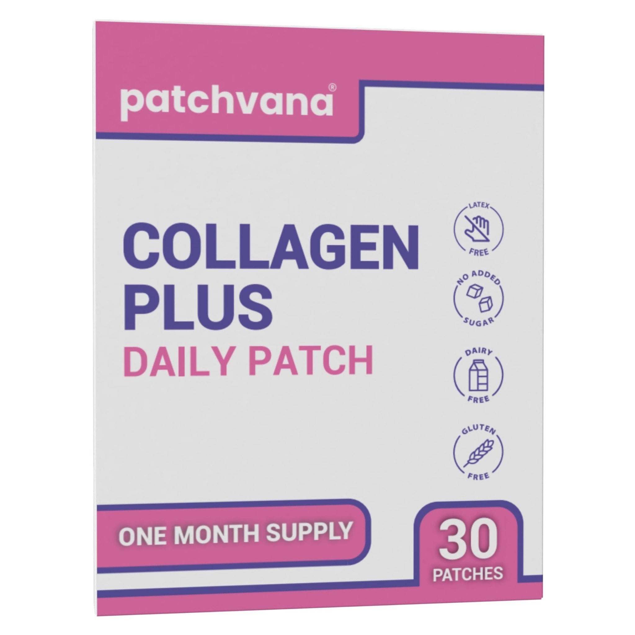 Patchvana Collagen Plus Patch for Women & Men, 1 Month Supply, 30 Patches - TrustMedUSA