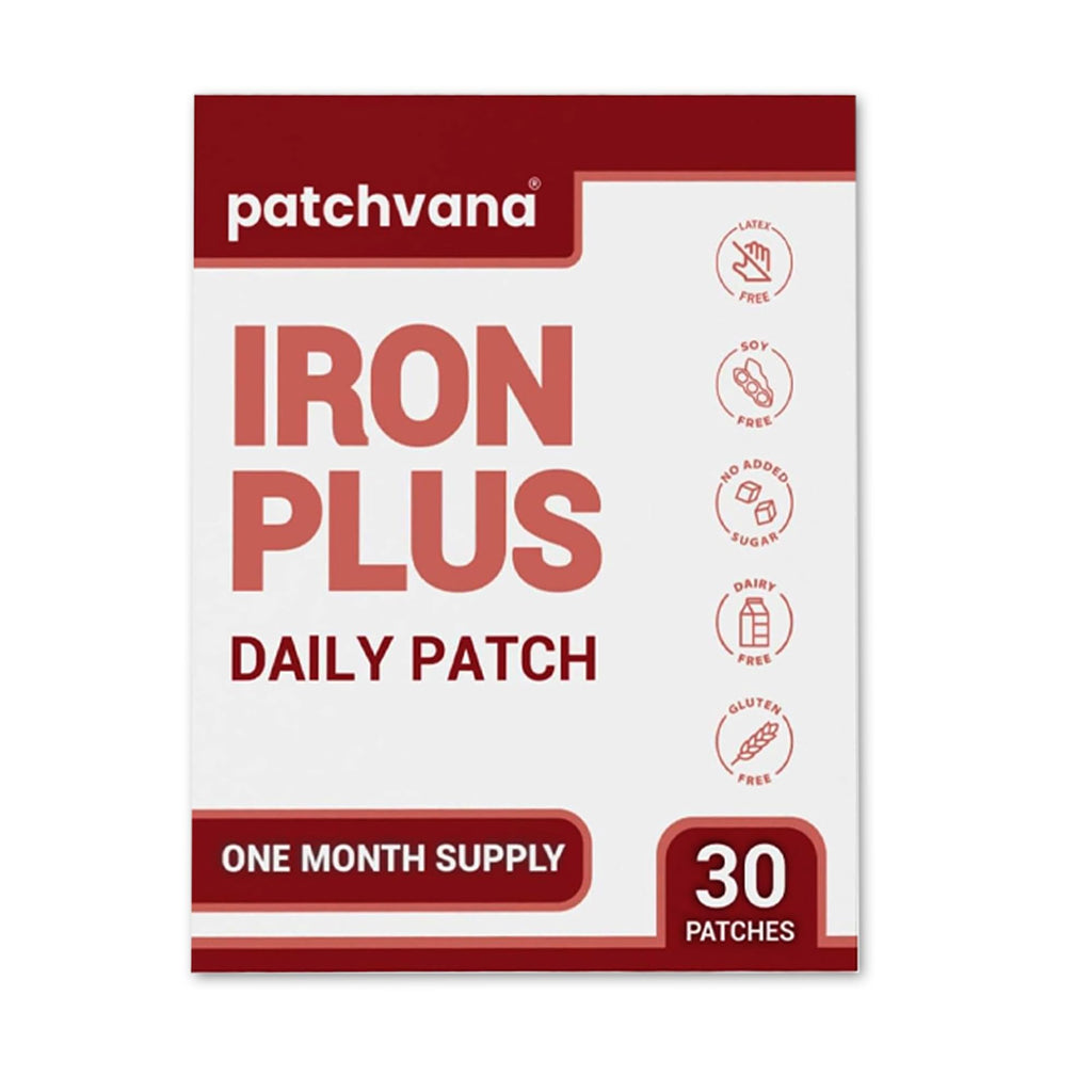 Patchvana Iron Plus Patch for Women & Men, 1 Month Supply, 30 Patches - TrustMedUSA