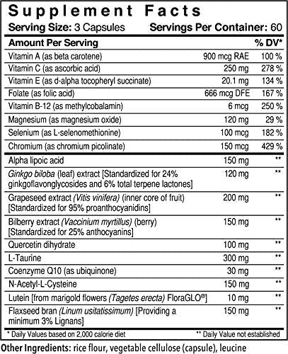 Patient One OpticOne | Supplement to Support Optic Nerve Health and Eyesight Function* | With Vitamins A and E, Lutein, ALA and More | 180 Capsules - TrustMedUSA