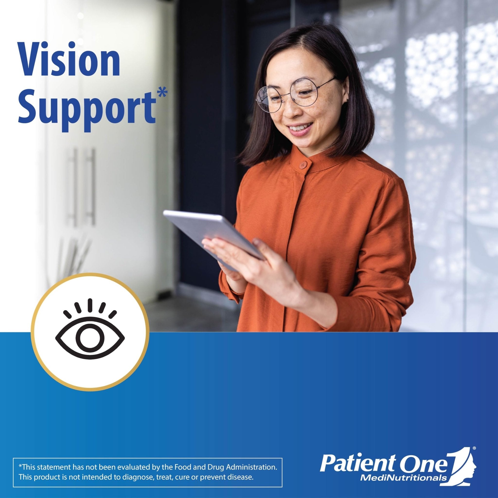 Patient One OpticOne | Supplement to Support Optic Nerve Health and Eyesight Function* | With Vitamins A and E, Lutein, ALA and More | 180 Capsules - TrustMedUSA