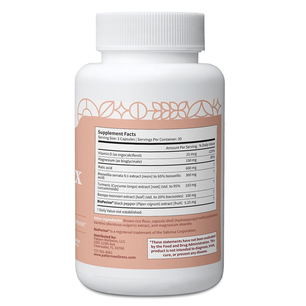 Pattern Wellness Fibro Complex – Advanced Formula with BioPerine® for Nutrient Absorption – Supports Muscle, Joint & Mobility Health – 90 Vegan Capsules - TrustMedUSA