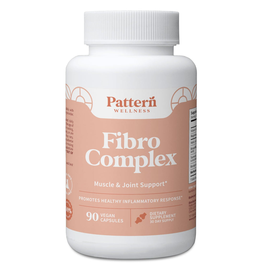 Pattern Wellness Fibro Complex – Advanced Formula with BioPerine® for Nutrient Absorption – Supports Muscle, Joint & Mobility Health – 90 Vegan Capsules - TrustMedUSA