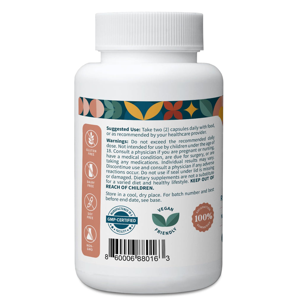 Pattern Wellness Maca Root Extract 20:1-500mg Per Serving – for Men & Women – Tri-Color Black/Red/Yellow Blend – 60 Vegan, Non-GMO Capsules - TrustMedUSA