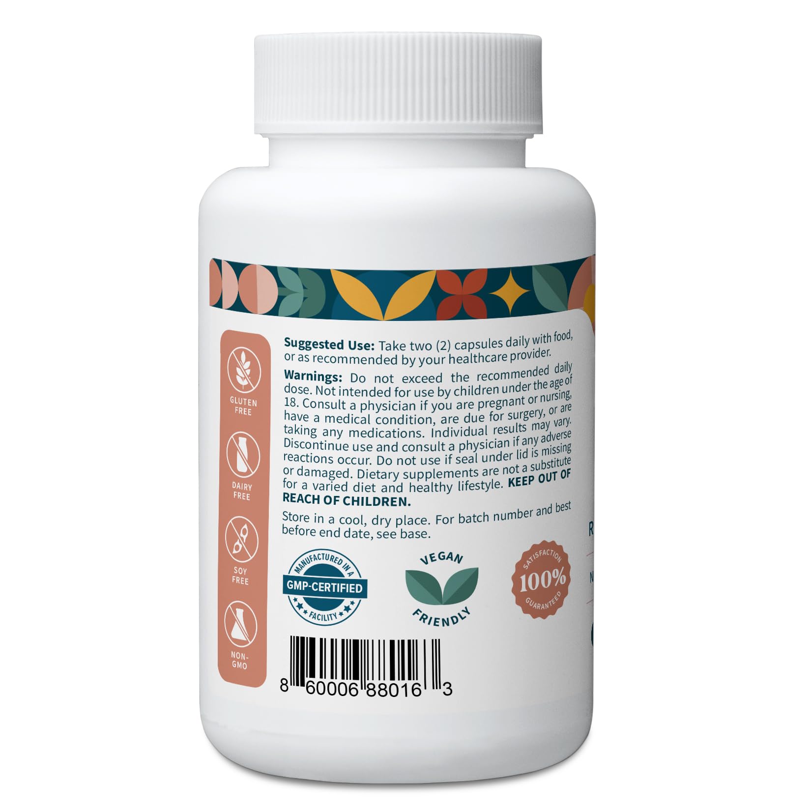 Pattern Wellness Maca Root Extract 20:1-500mg Per Serving – for Men & Women – Tri-Color Black/Red/Yellow Blend – 60 Vegan, Non-GMO Capsules - TrustMedUSA