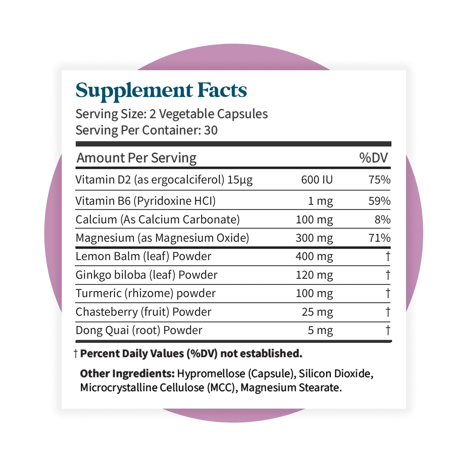 Pattern Wellness PMS Complex – Monthly Cycle Wellness Support – with Vitamin B6, Magnesium & Herbal Extracts – 60 Vegan Capsules - TrustMedUSA