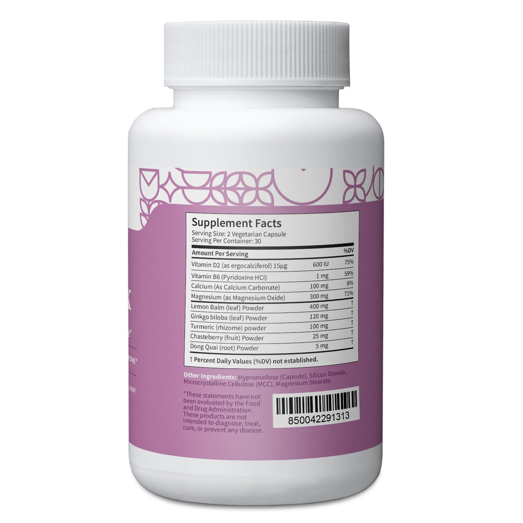 Pattern Wellness PMS Complex – Monthly Cycle Wellness Support – with Vitamin B6, Magnesium & Herbal Extracts – 60 Vegan Capsules - TrustMedUSA