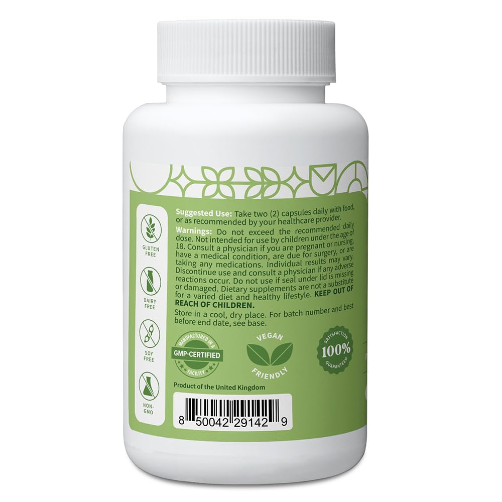 Pattern Wellness Vision Complex Supplement – Daily Eye & Visual Function Support – Herbal Extract & Vitamin Blend – 60 Vegan Capsules - TrustMedUSA