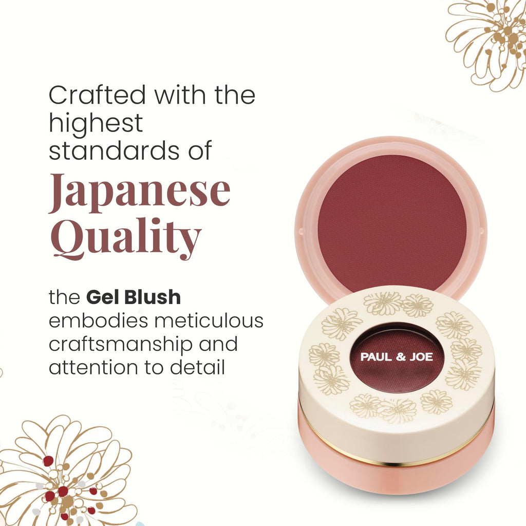 Paul & Joe Gel Blush, Bright and Buildable Blush Makeup, Water-Based Gel Makeup Blush with Hydrating Oils for Dewy, Radiant Finish, Garnet and Wine Red Cheek Tint, 05 Sommeliere, 0.71 oz - TrustMedUSA