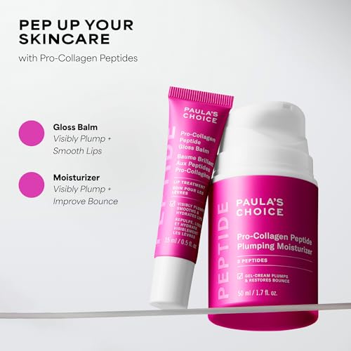 Paula's Choice Pro-Collagen Peptide Plumping Face Moisturizer, Daily Gel Face Cream for Deep Lightweight Hydration, Wrinkles & Loss of Firmness, Fragrance-Free, 1.7 Fl Oz - TrustMedUSA