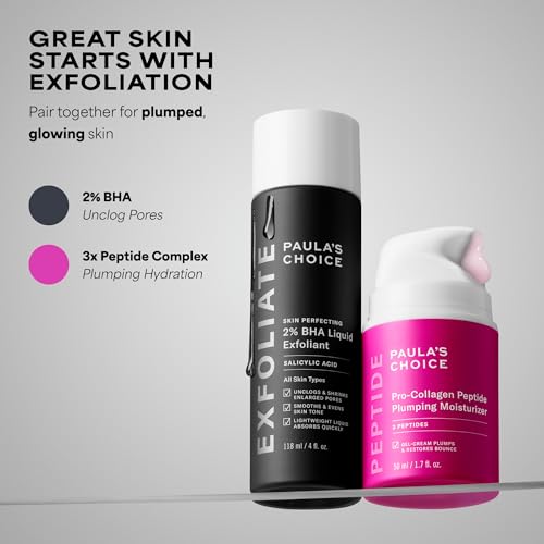 Paula's Choice Pro-Collagen Peptide Plumping Face Moisturizer, Daily Gel Face Cream for Deep Lightweight Hydration, Wrinkles & Loss of Firmness, Fragrance-Free, 1.7 Fl Oz - TrustMedUSA