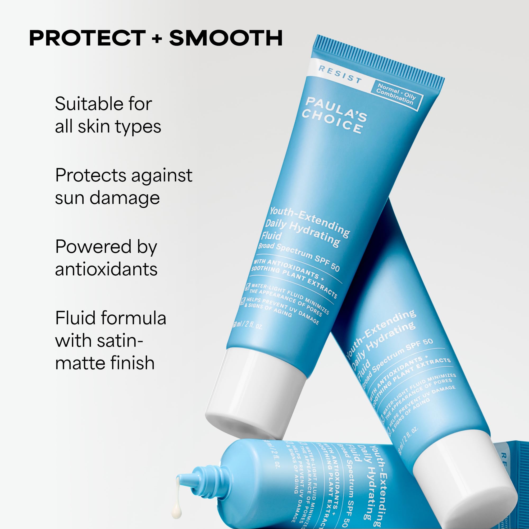 Paula's Choice RESIST Daily Hydrating Fluid Face Moisturizer with SPF 50 Sunscreen, Face Sunscreen for Oily Skin, Chamomile & Vitamin E - TrustMedUSA