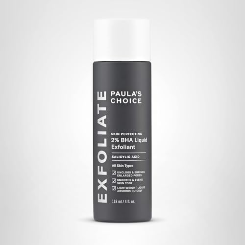 Paulas Choice - SKIN PERFECTING 2% BHA Liquid Salicylic Acid Exfoliant - Facial Exfoliant for Blackheads, Enlarged Pores, Wrinkles & Fine Lines, 4 oz Bottle - TrustMedUSA