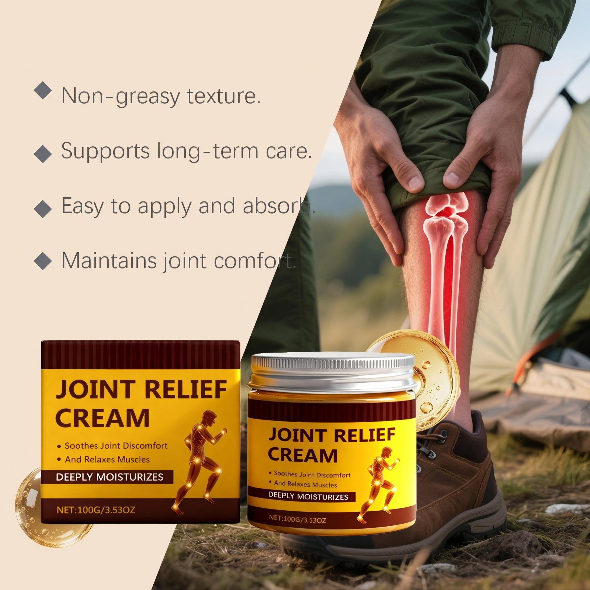 Paulist Massage Moisturizing and Soothing Cream for Daily Use Supports Mobility & Flexibility Soothing Muscle Rub Non-Greasy Fast Absorbing Moisturizer,1can - TrustMedUSA