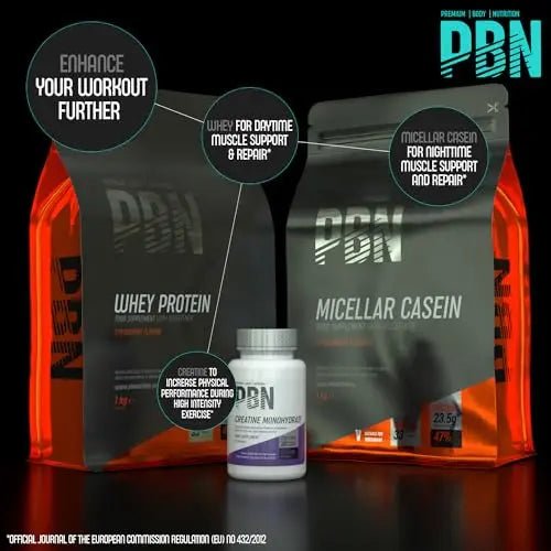 PBN - Premium Body Nutrition Micellar Casein Strawberry 1kg Pouch - TrustMedUSA