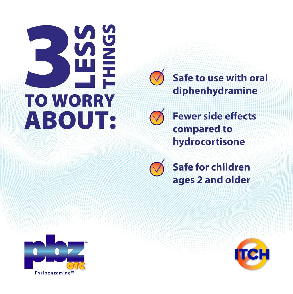 PBZ OTC Antihistamine Cream with 1% Tripelennamine HCl, Kid Safe Itch Relief, 1 oz - Maple Wellness Supplements