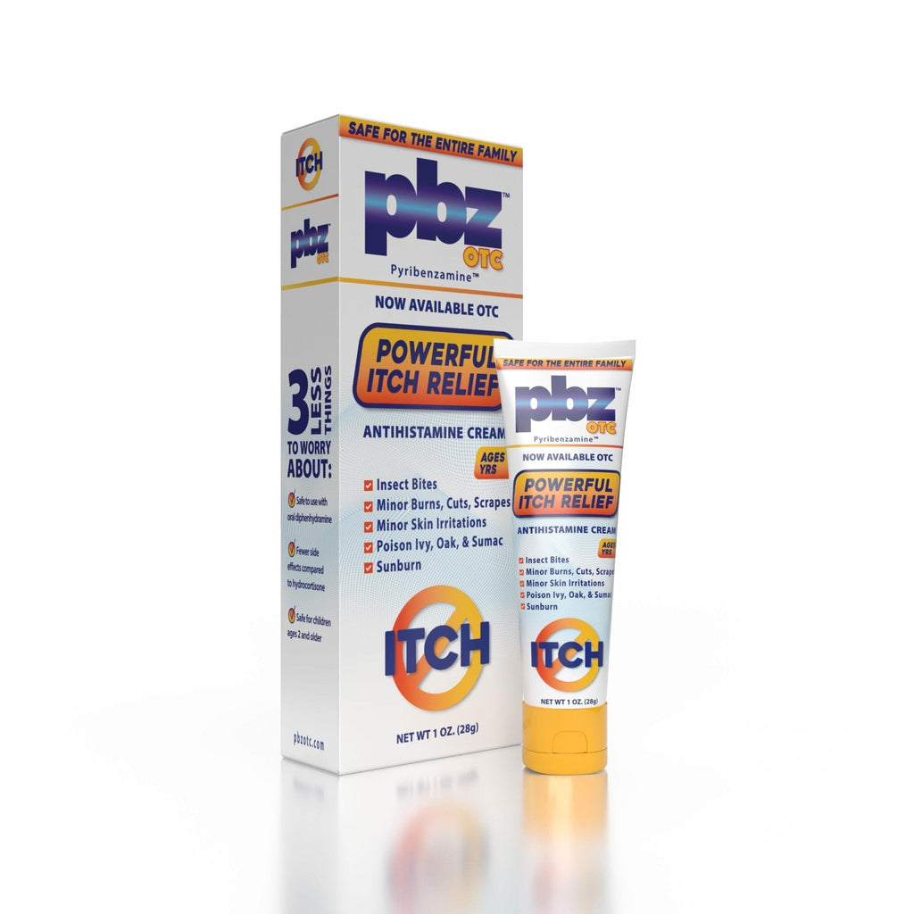 PBZ OTC Antihistamine Cream with 1% Tripelennamine HCl, Kid Safe Itch Relief, 1 oz - Maple Wellness Supplements