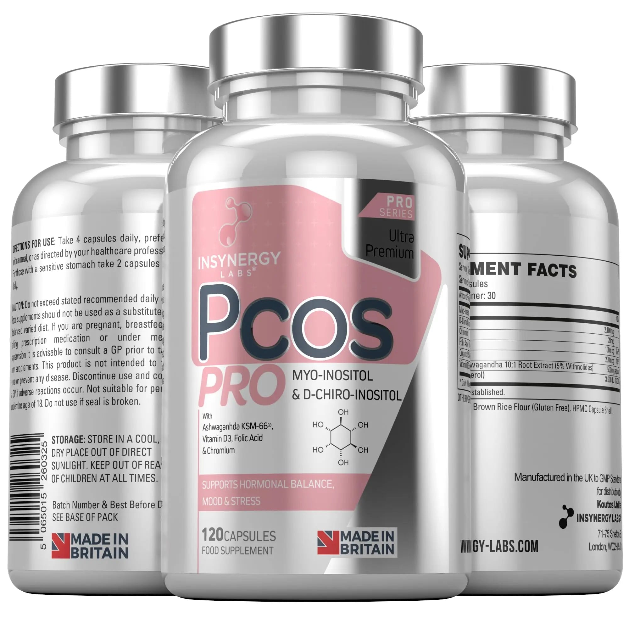 PCOS Pro - Ultra Premium Inositol PCOS Supplement (4X Extra Ingredients) Myo Inositol - TrustMedUSA
