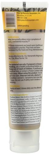 Peaceful Mountain Arnica Plus Homeopathic Gel - Natural Homeopthic Gel for Sore or cramping Muscles - 2oz - TrustMedUSA