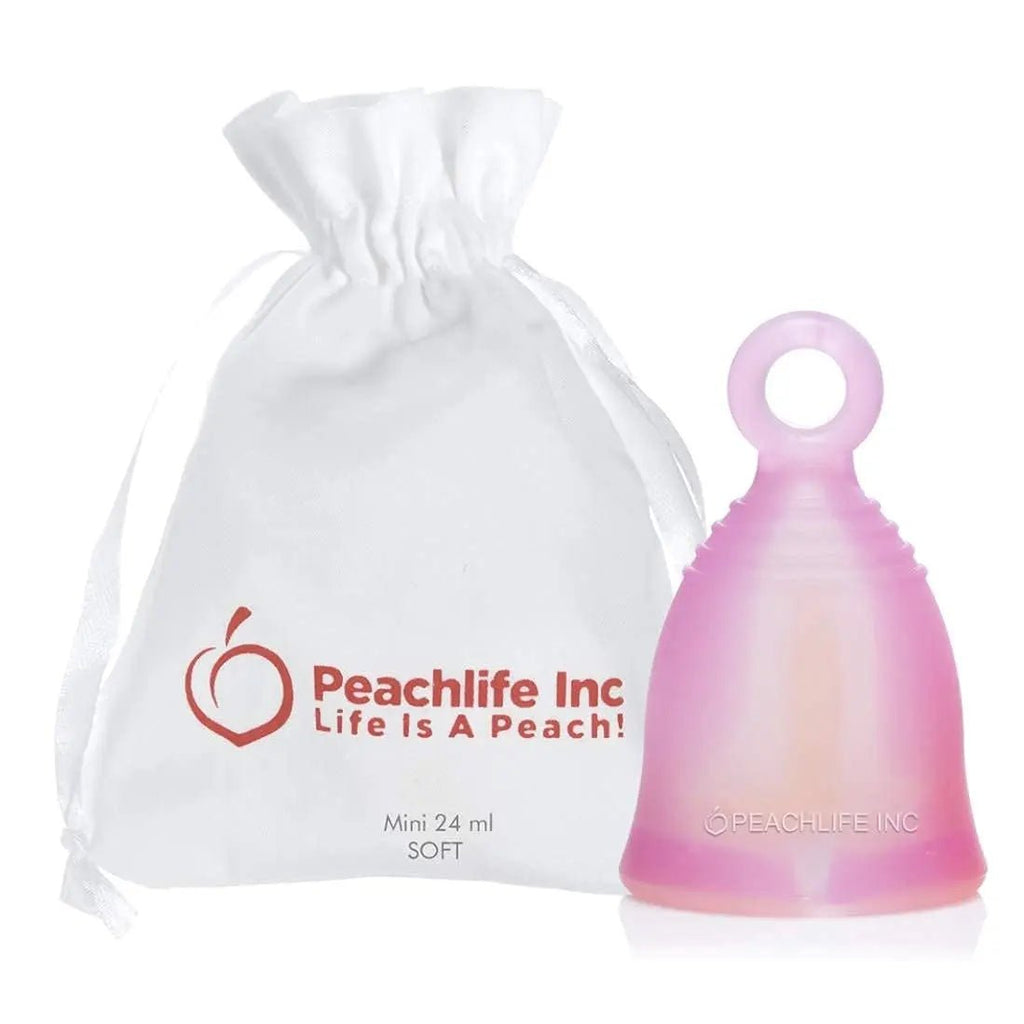 Peachlife Boric Acid Suppositories and Small Soft Menstrual Cup with Ring Pull - TrustMedUSA