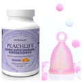 Peachlife Boric Acid Suppositories and Small Soft Menstrual Cup with Ring Pull - TrustMedUSA