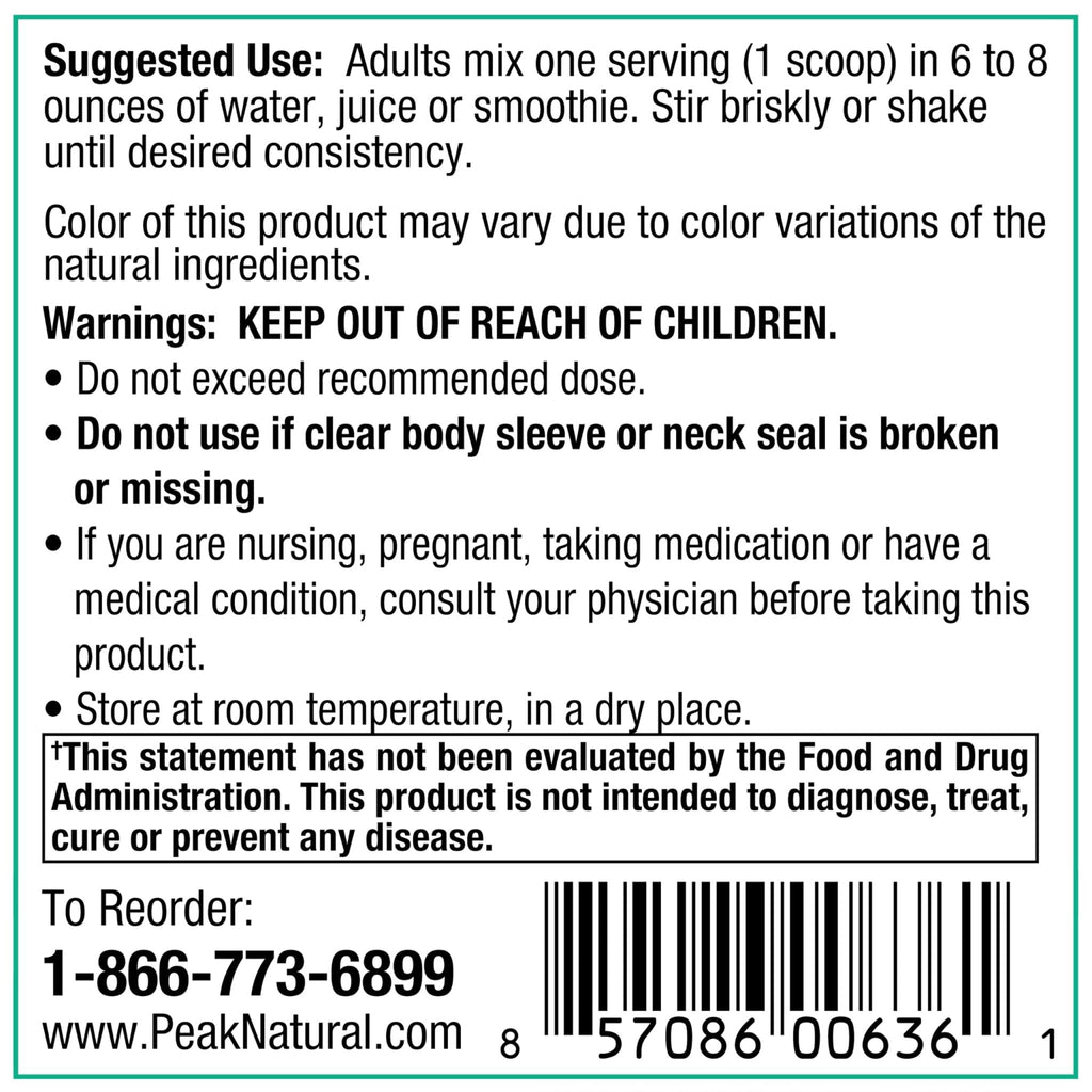 Peak Organic Superfruits - Polyphenol Rich Superfood Powder - Non-GMO Fermented Aronia Berry, Acai, Blueberry, Pomegranate, and Plum - Aging, Metabolic Health, Heart Health (30 Servings) - Maple Wellness Supplements