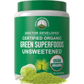 Peak Performance Unsweetened Organic Greens Superfood Powder. Super Greens Powder with 25+ Organic Ingredients for Max Energy and Athletic Performance. Vegan Keto Green Juice Daily Drink - TrustMedUSA