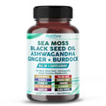 PEAKPURY Sea Moss Black Seed Oil Ashwagandha Ginger Burdock Bladderwrack - Immunity Support - TrustMedUSA