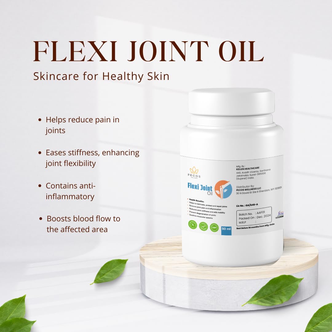 PECOS WELLNESS Flexi Joint Oil, Dietary Supplement - TrustMedUSA