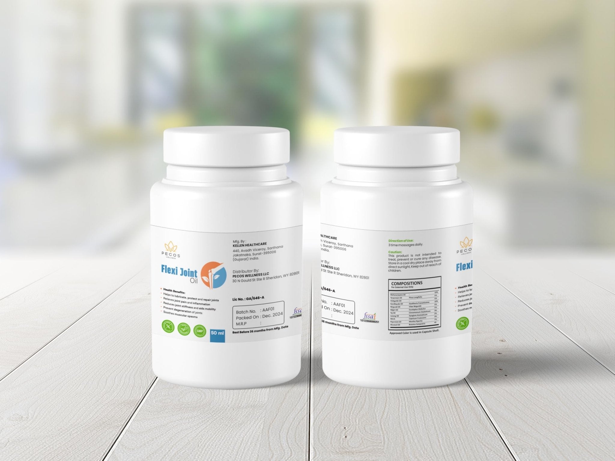 PECOS WELLNESS Flexi Joint Oil, Dietary Supplement - TrustMedUSA