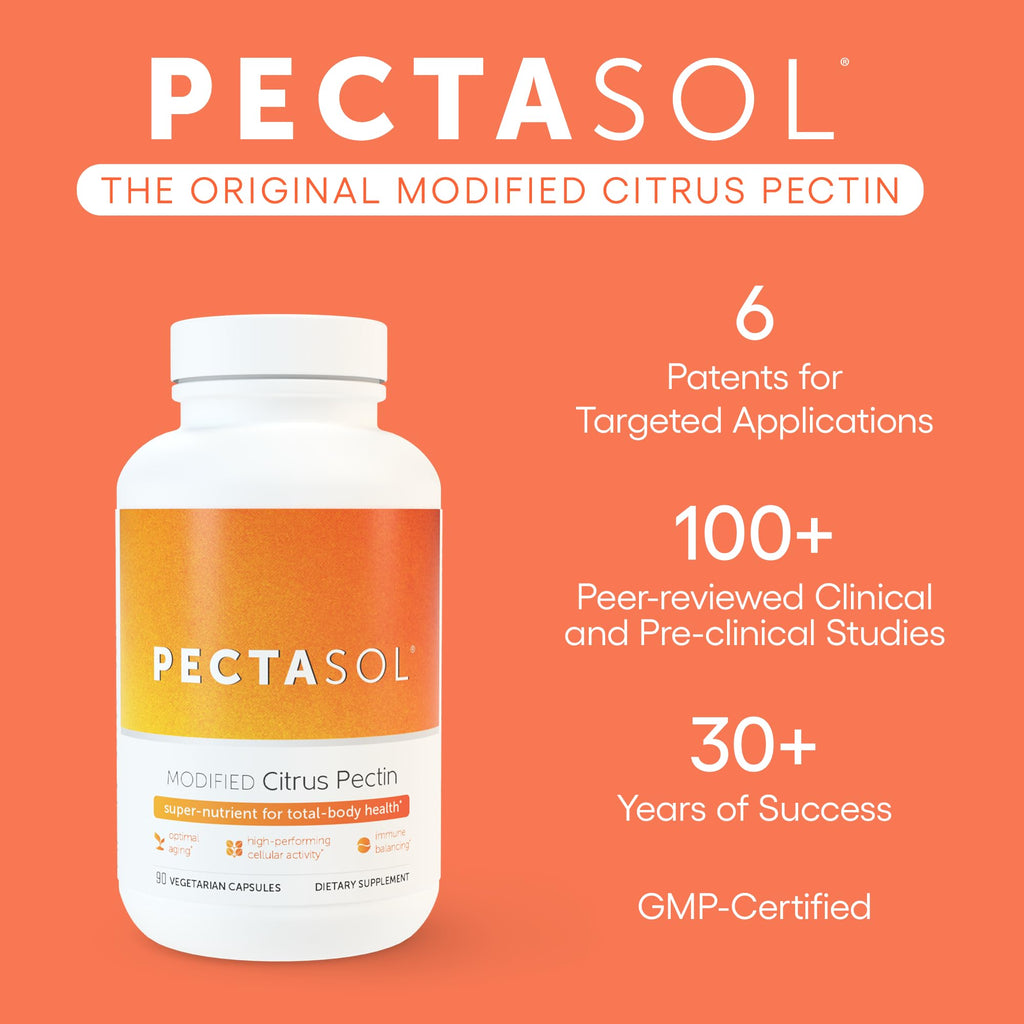 PectaSol Modified Citrus Pectin – 184g Berry Powder – Total-Body Health Supplement to Support the Heart, Immune System, Inflammation Response & Healthy Aging + Maintain Healthy Galectin-3 Levels - TrustMedUSA