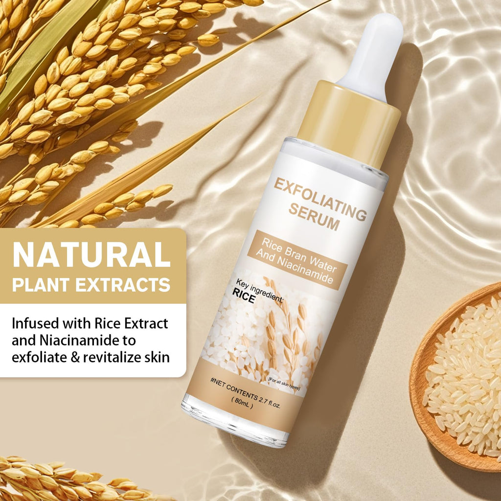 Peel Shot Glow Rice Ampoule Duo – Peel Shot Serums with White Rice Extract, BHA, Niacinamide & Hyaluronic Acid – Exfoliating, Moisturizing, Blackhead Remover & Pore Refining (White) - Maple Wellness Supplements