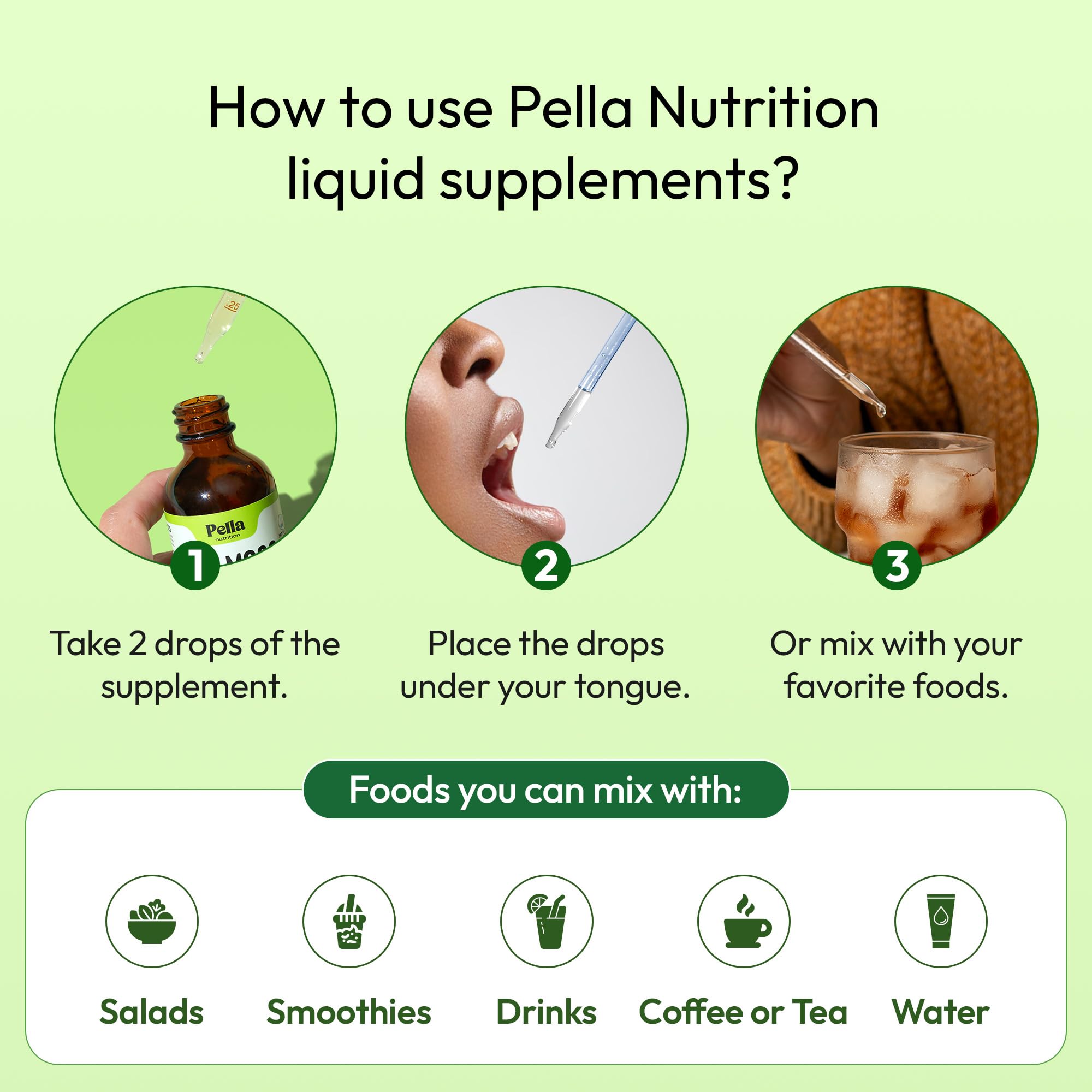Pella Nutrition Sea Moss Drops with Bladderwrack – 4X Faster Absorption Than Irish Sea Moss Gel Superfood, Gummies, and Capsules – Digestive & Immune Support Supplement (Strawberry Lime, 60mL) - TrustMedUSA
