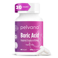 Pelvana Boric Acid Suppositories for Women - 30 Count - 600mg Boric Acid Capsules for Vaginal Odor Use - TrustMedUSA