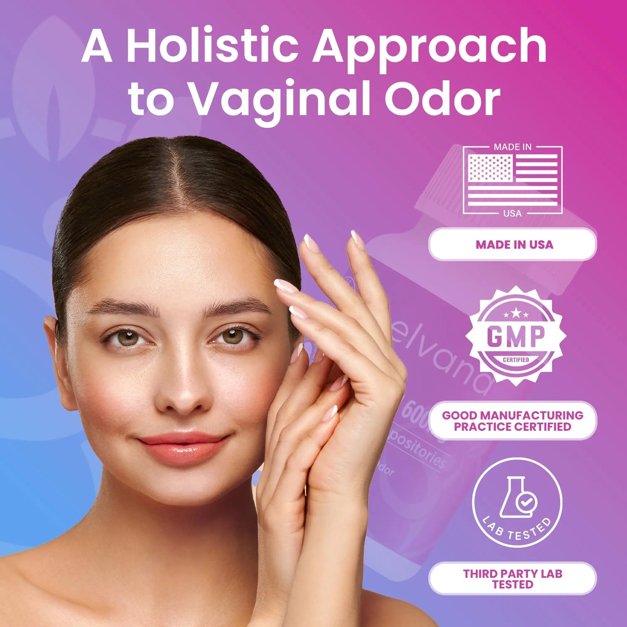 Pelvana Boric Acid Suppositories for Women - 30 Count - 600mg Boric Acid Capsules for Vaginal Odor Use - TrustMedUSA