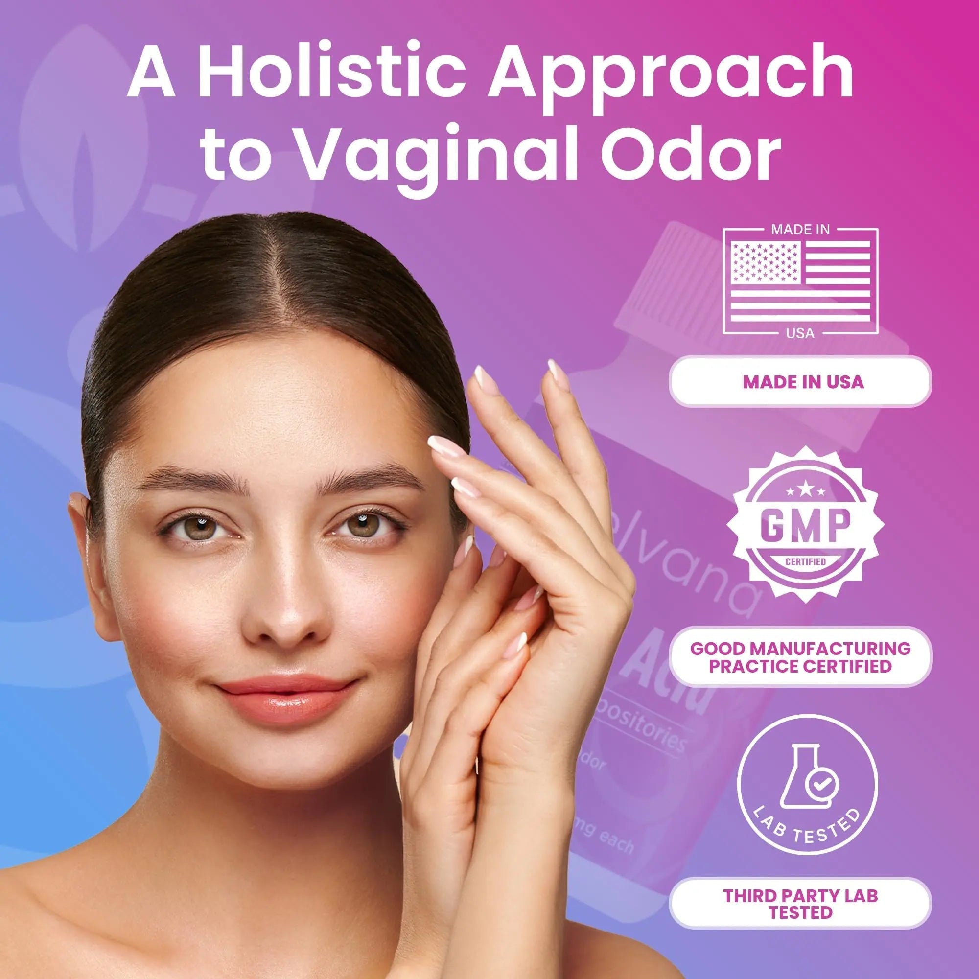 Pelvana Boric Acid Suppositories for Women - 30 Count + 7 Applicators - 600mg Boric Acid Capsules for Vaginal Odor Use - TrustMedUSA