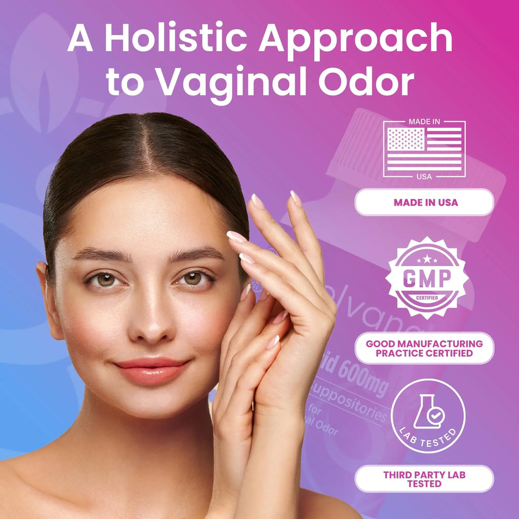 Pelvana Boric Acid Suppositories for Women - 60 Count - 600mg Boric Acid Capsules for Vaginal Odor Use - TrustMedUSA