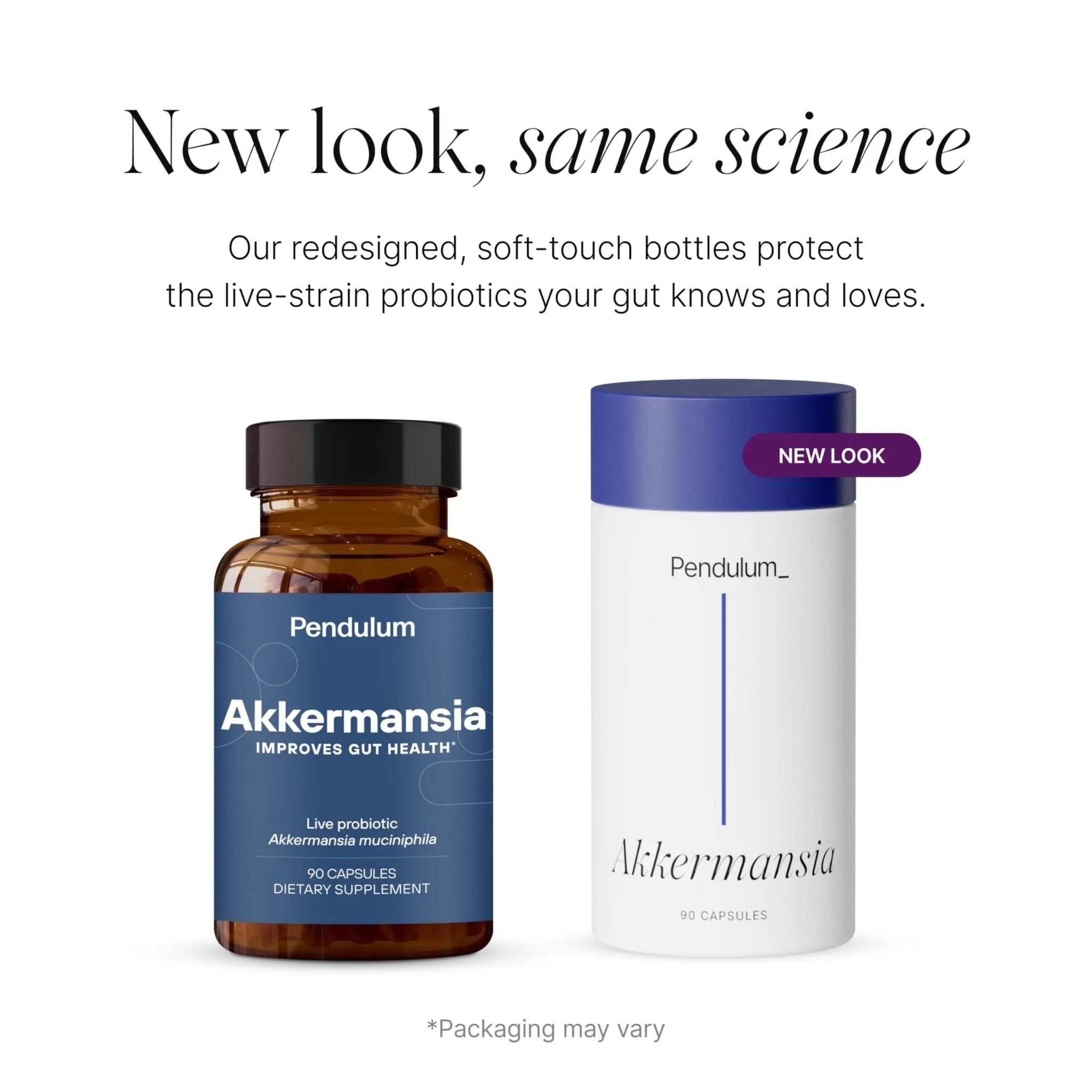 Pendulum Akkermansia Probiotic with Prebiotic Fiber - Delayed Release Capsules, Third-Party Tested, Authentic 100M AFU Live Strain for Gut Health - TrustMedUSA