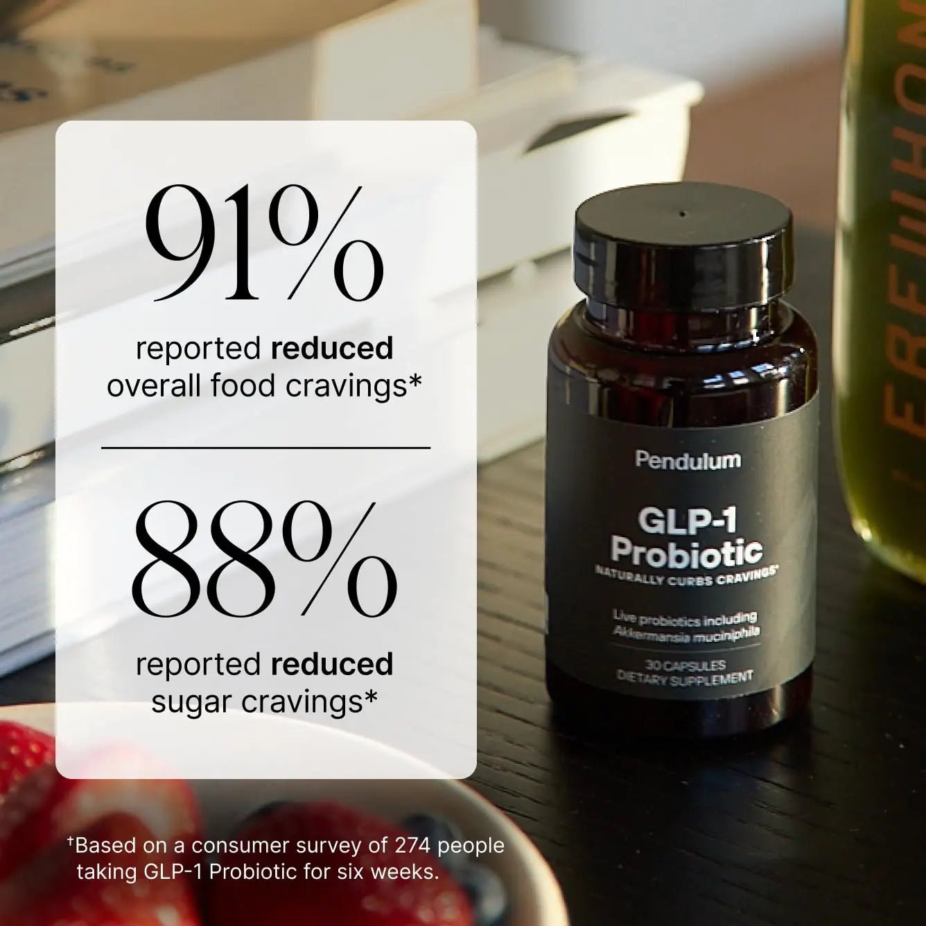 Pendulum GLP-1 Probiotic – Supports Appetite Control and Craving Management, Naturally | Improves Regularity & Gut Health with Akkermansia & Other Strains (30 Capsules) - TrustMedUSA