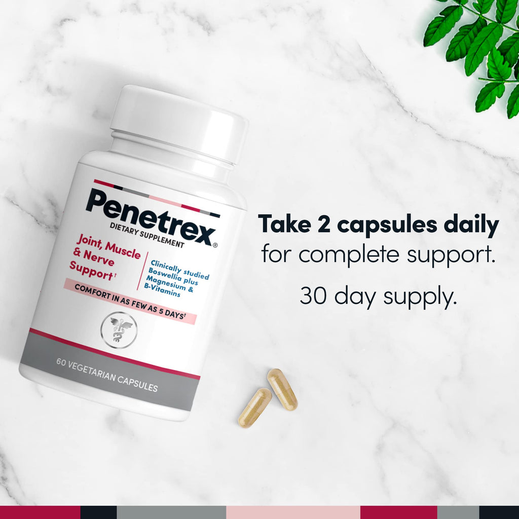 Penetrex Joint, Muscle and Nerve Support Supplement with 3 oz Joint & Muscle Therapy Roll-On Gel - TrustMedUSA