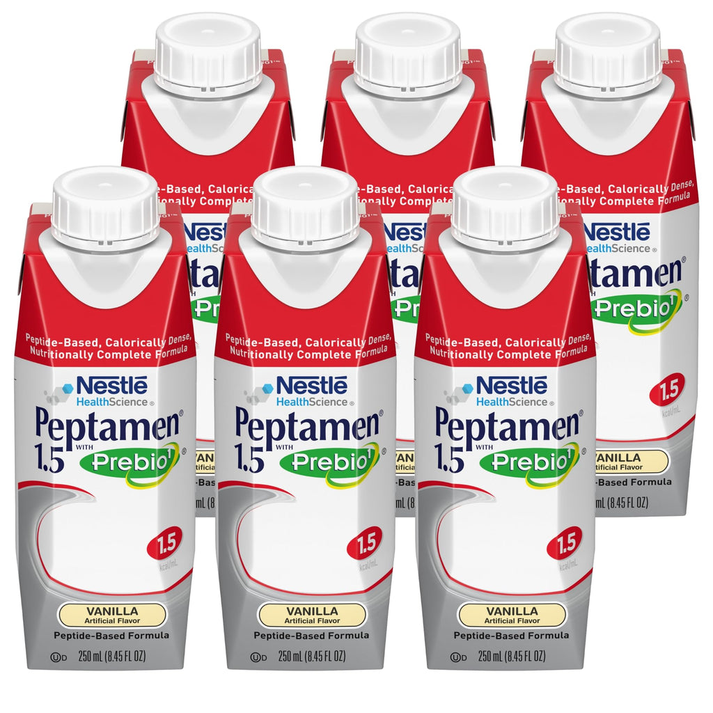 Peptamen Nestle Oral Supplement Vanilla 250 mL Carton, 6 Count - TrustMedUSA