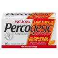 Percogesic Extra Strength Acetaminophen & Diphenhydramine Pain Relief, Fast-Acting Aspirin-Free Fever Reducer & Antihistamine, 60 Count - TrustMedUSA