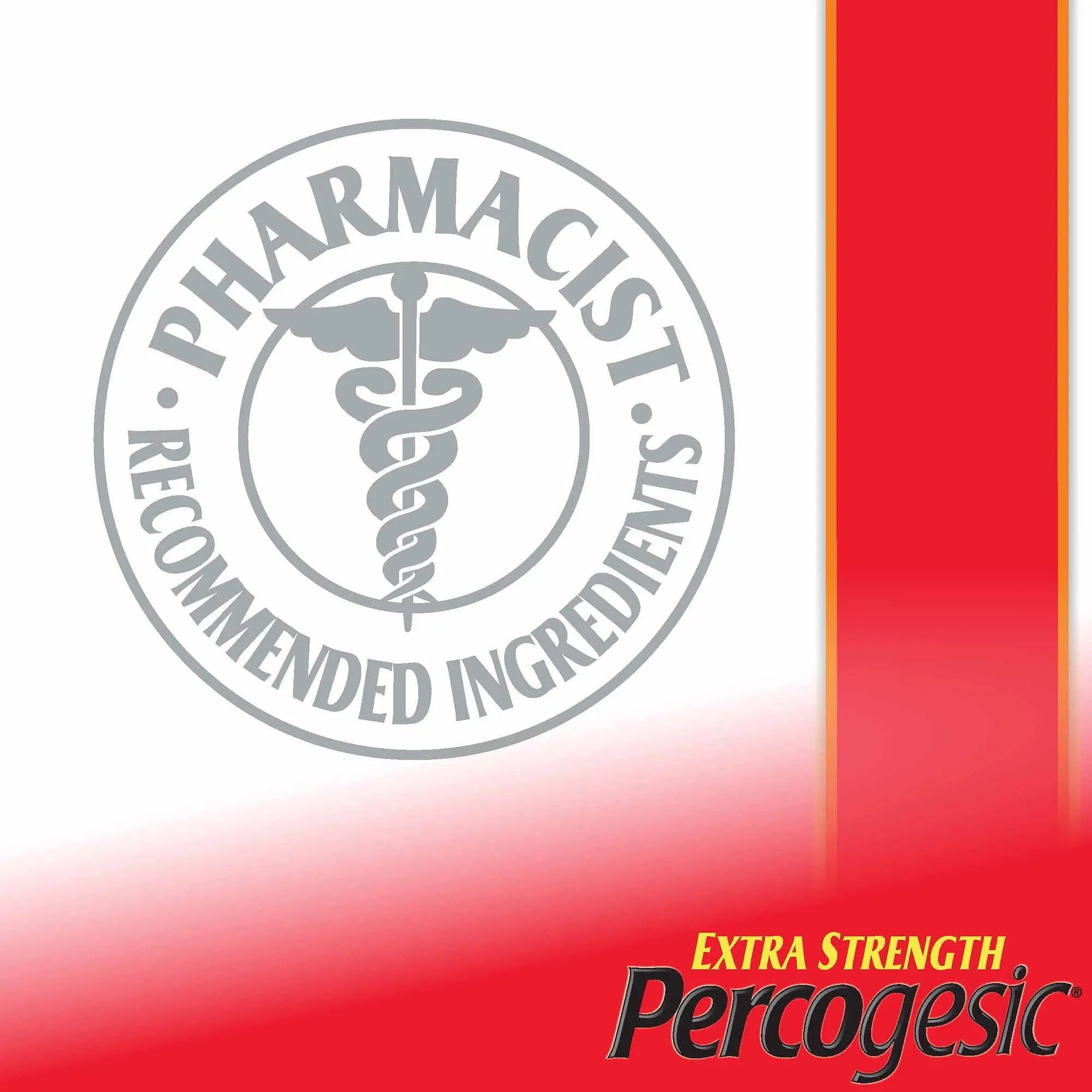 Percogesic Extra Strength Acetaminophen & Diphenhydramine Pain Relief, Fast-Acting Aspirin-Free Fever Reducer & Antihistamine, 60 Count - TrustMedUSA